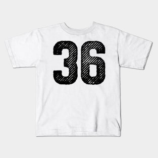 Rough Number 36 Kids T-Shirt